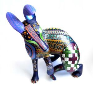 Zorro de madera hecho en Oaxaca