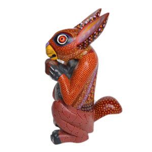 Kaninchen aus Holz - Alebrije Made in Mexico mit Stolz