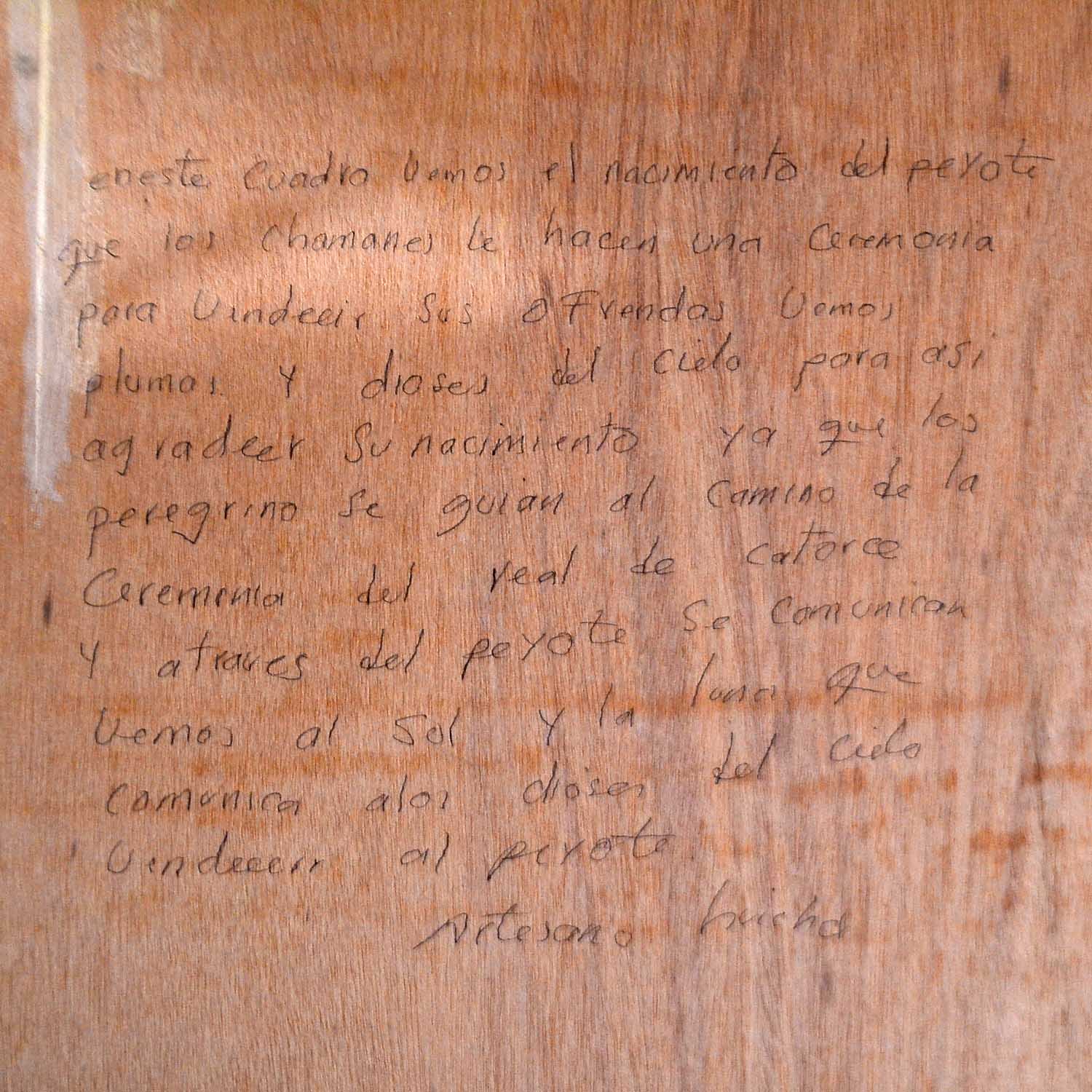 Explicación tabla de estambre huichol