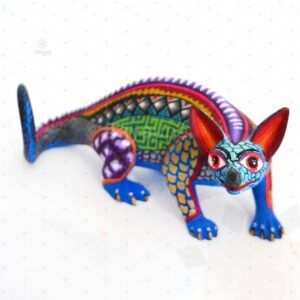 Título: Iguana-Tlacuache: Un Alebrije Místico y Encantador