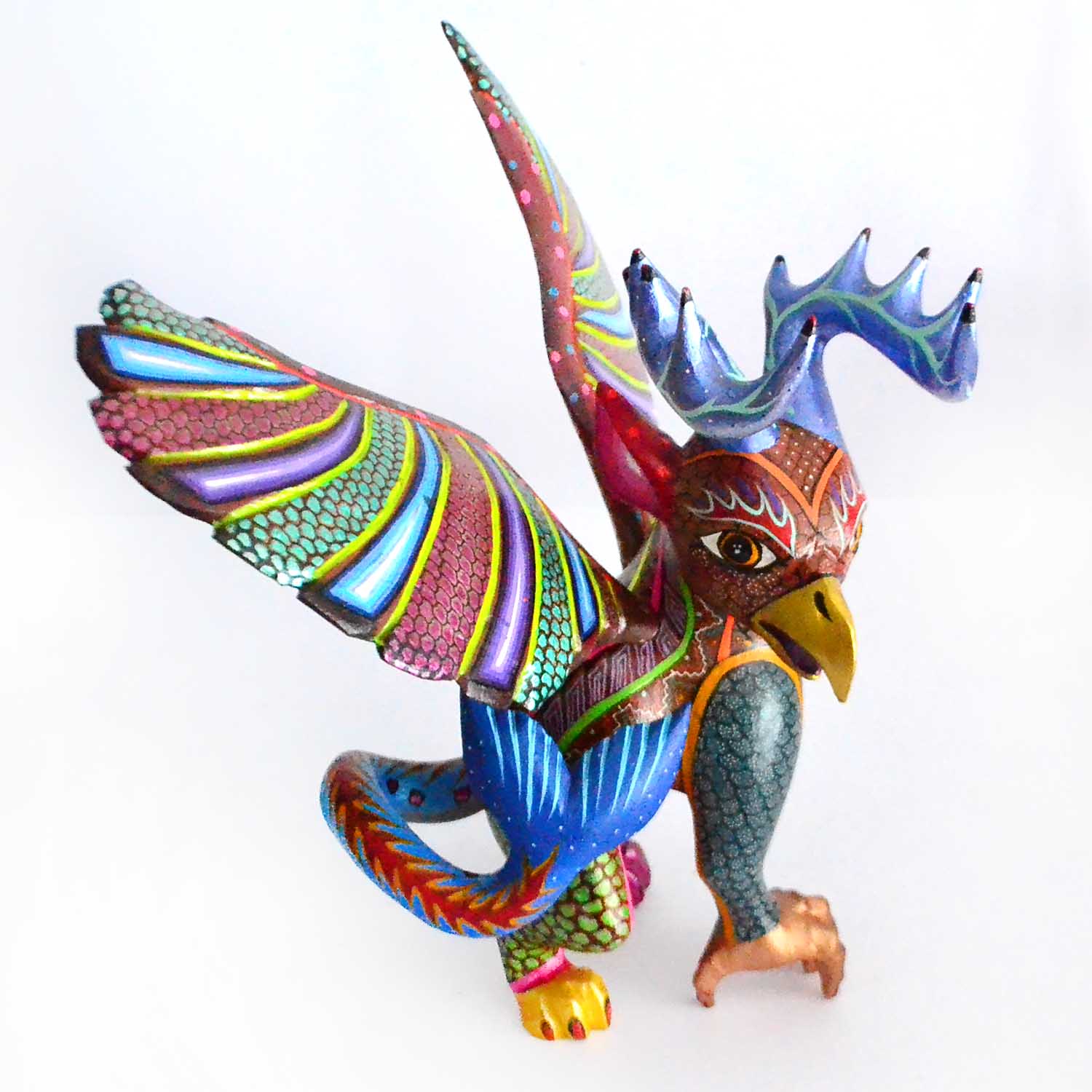 Glyphe Alebrije : "Le gardien des quatre éléments".