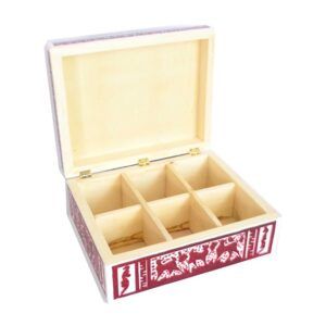 Caja de té artesanal de Olinalá | Elegancia mexicana para conservar y compartir