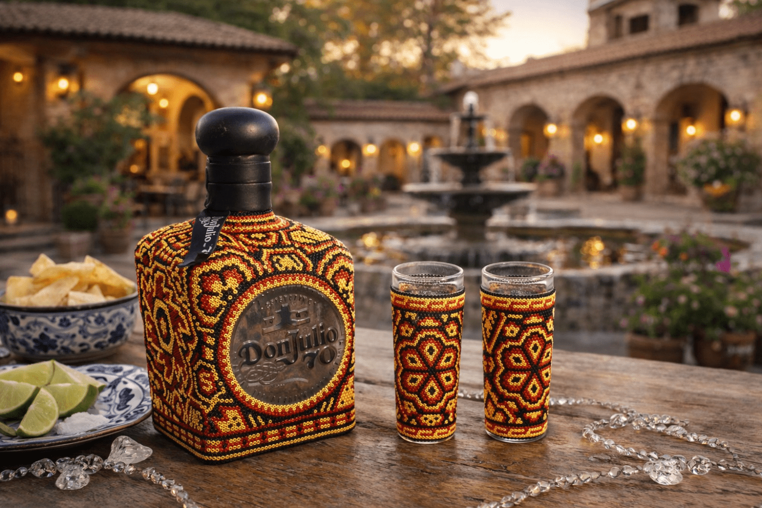 Tequila Don Julio con Arte Huichol