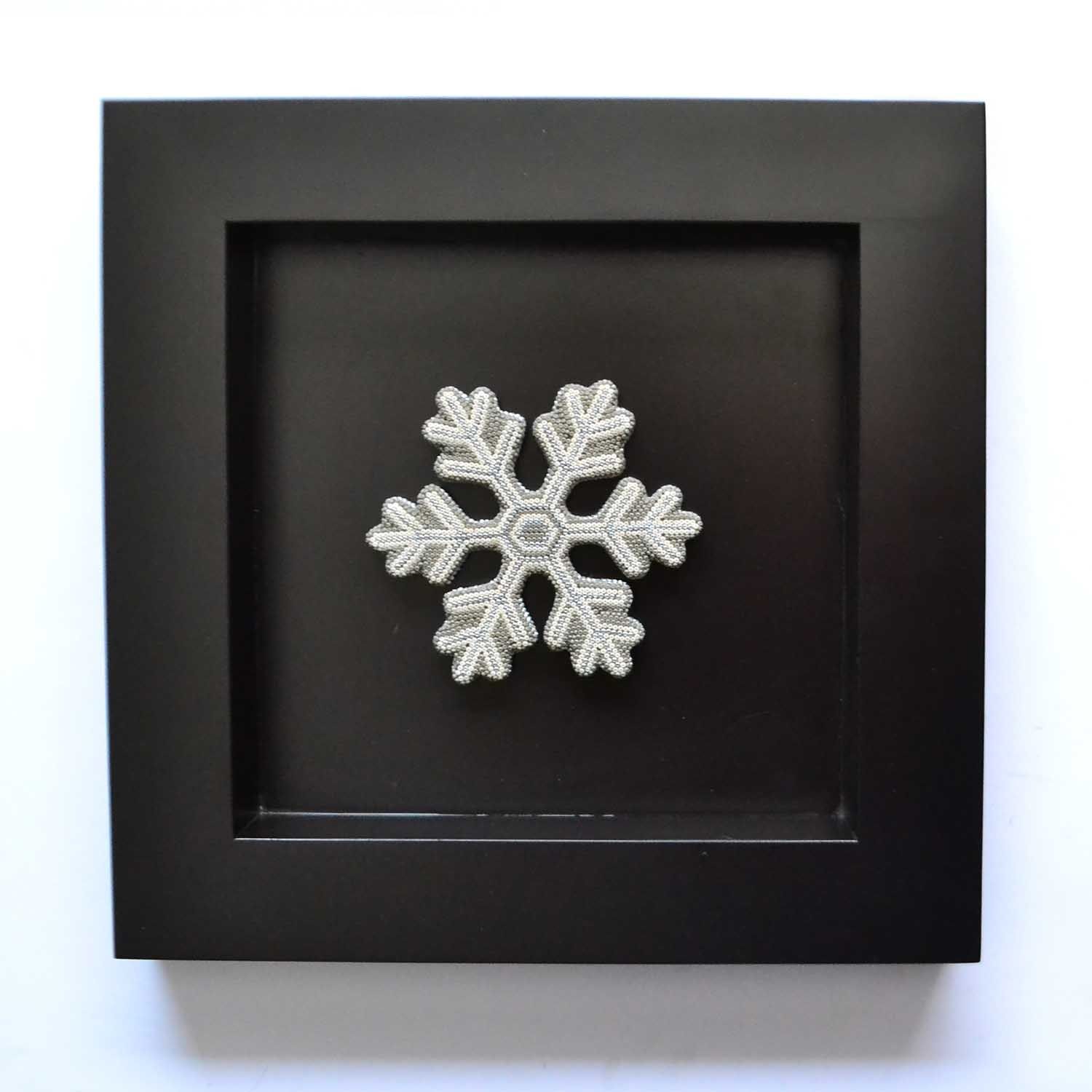 Huichol art snowflake