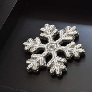 Copo de nieve de arte huichol