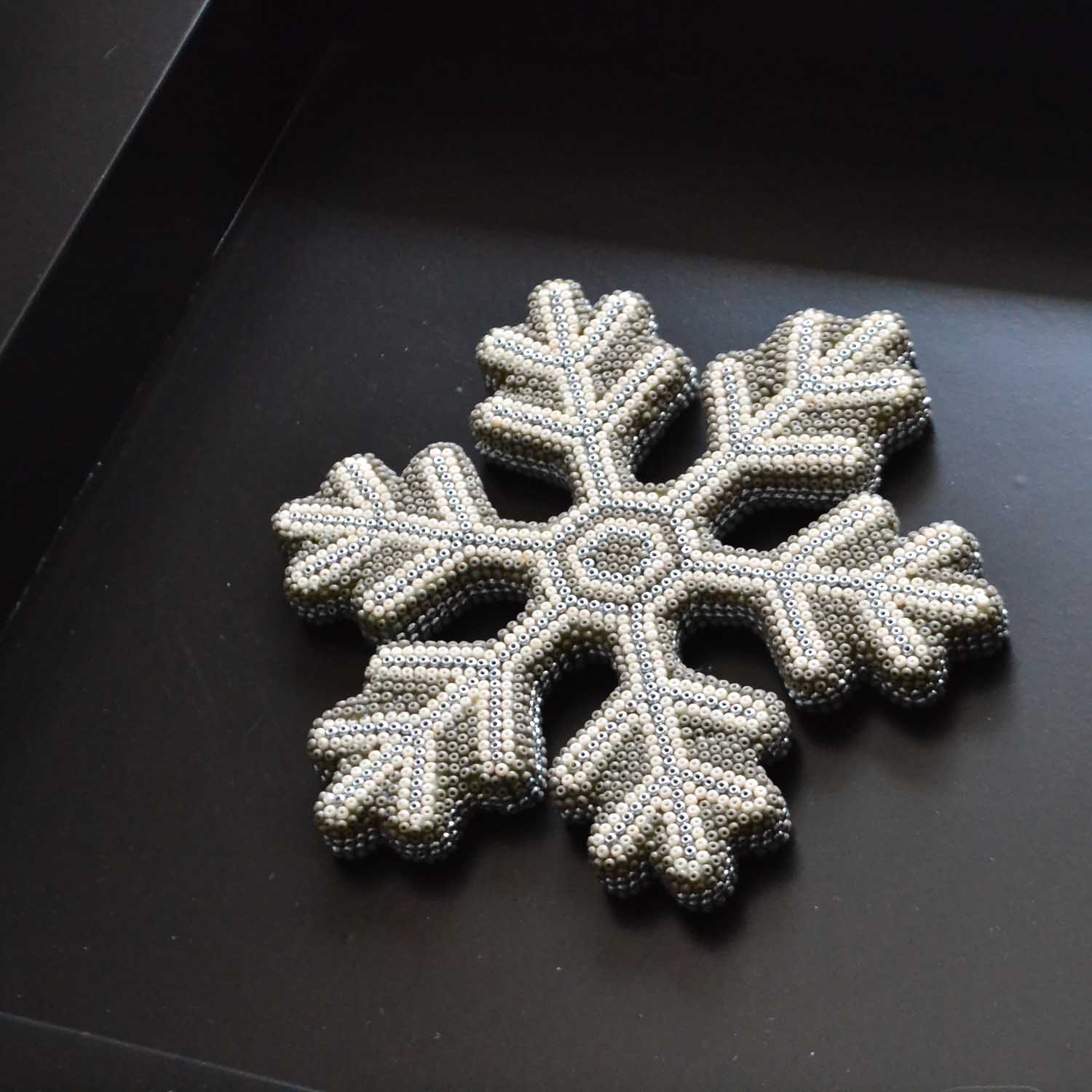 Huichol art snowflake