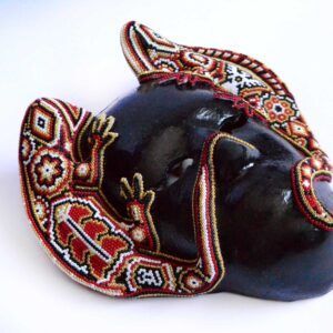 Máscara con Iguana - Huichol