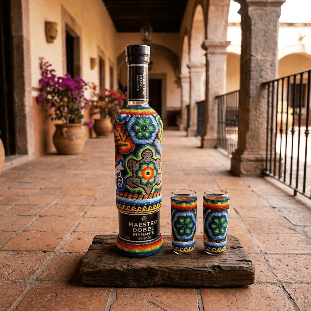 Maestro tequilero en arte huichol