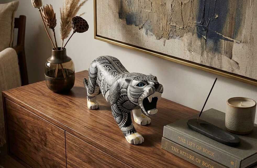 Jaguar zu Fuß alebrije