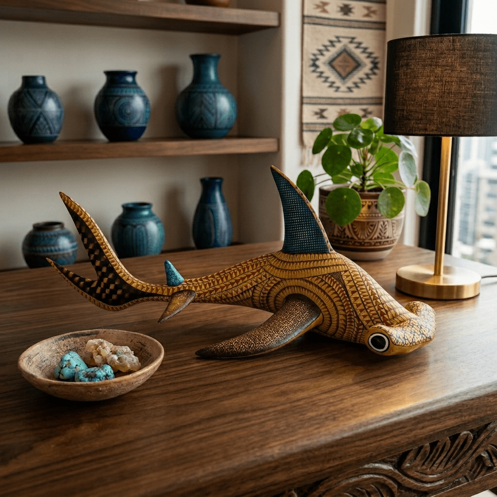 Tiburon martillo - Alebrije de Oaxaca