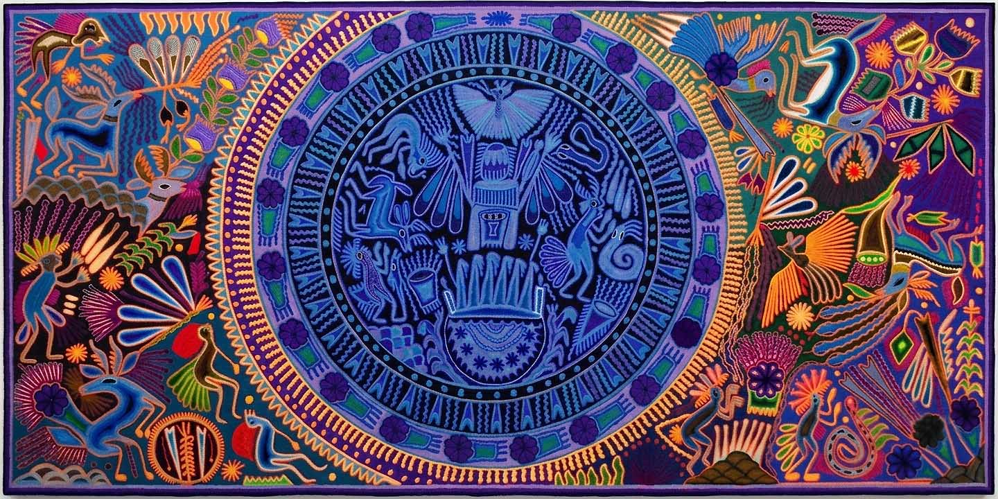 Tableau en fil huichol – Spectaculaire