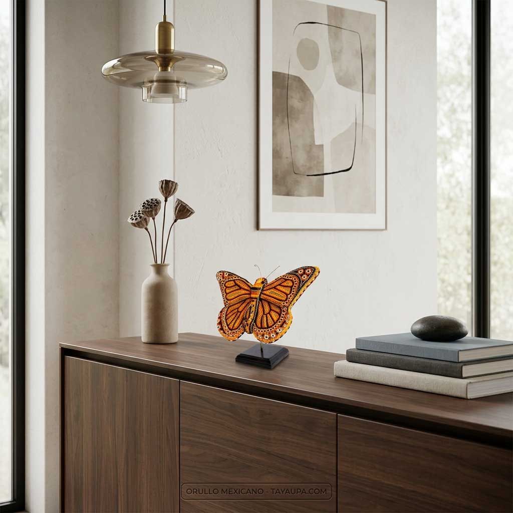 Huichol Art Butterfly - Monarch