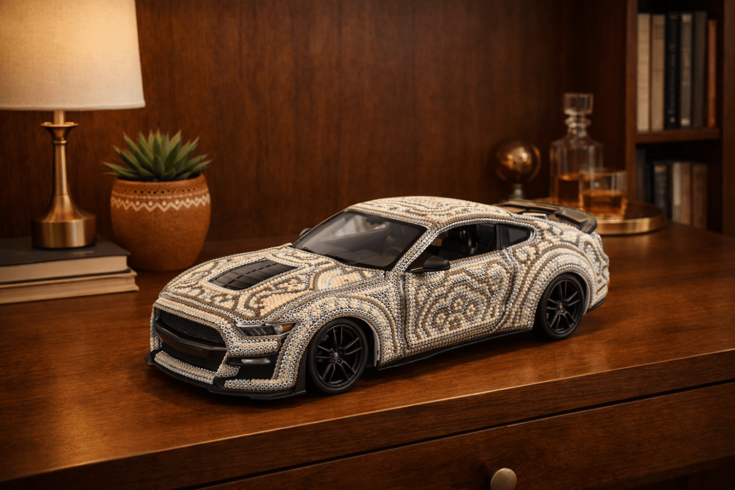 Mustang 2020 en arte huichol
