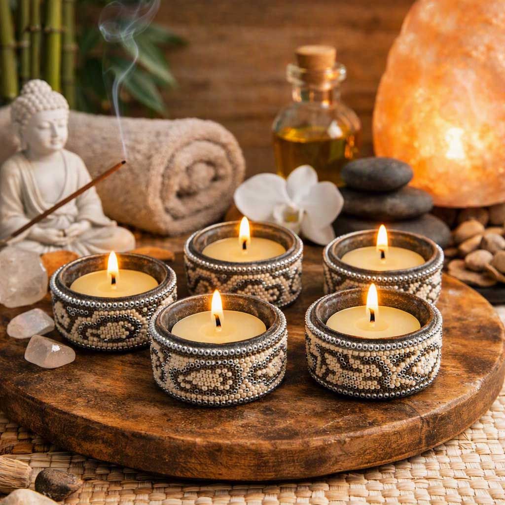 Porta tea light para decoración