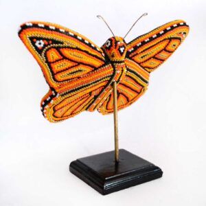 Mariposa de Arte Huichol - Monarca