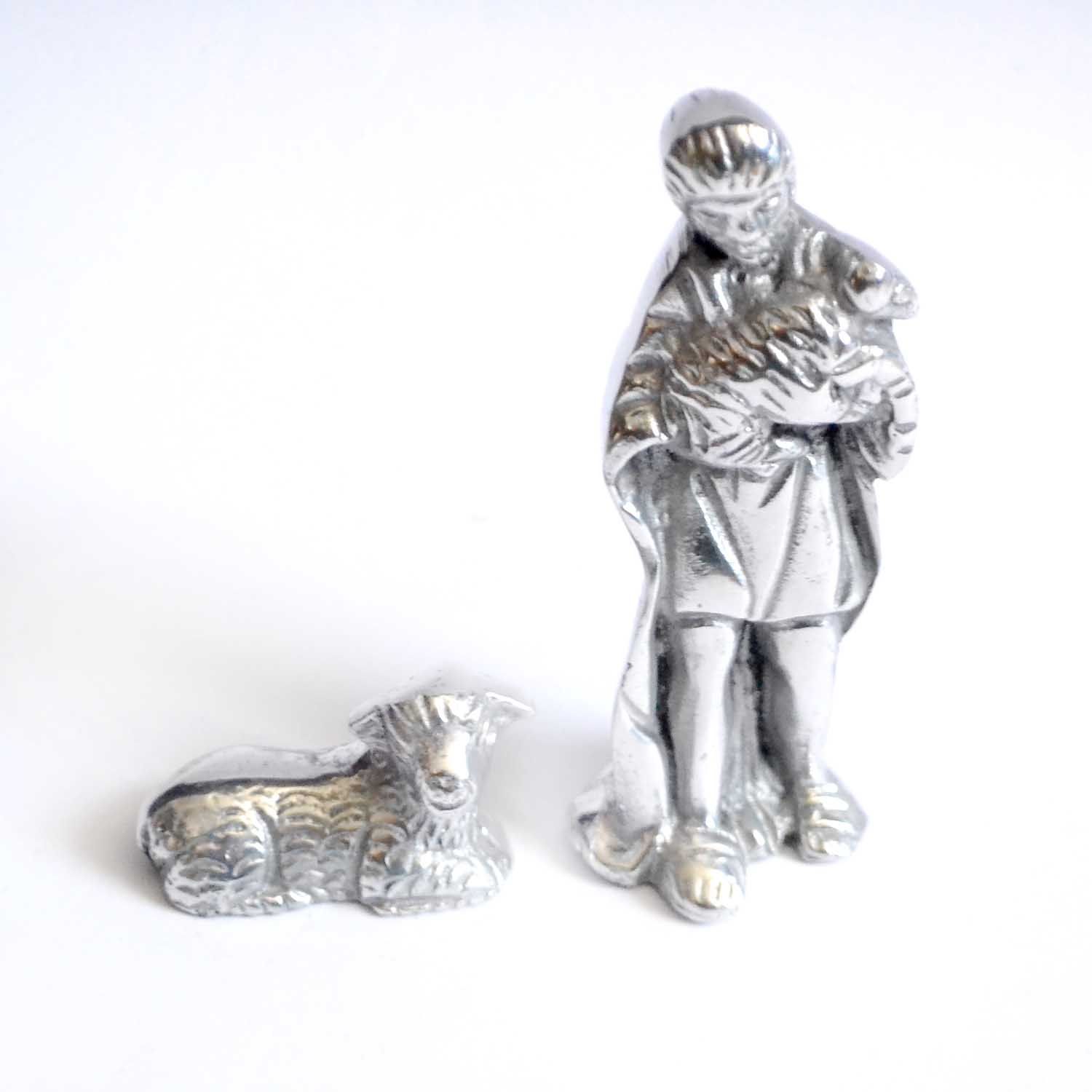 Nacimiento de 11 piezas - Pewter - Imagen 3