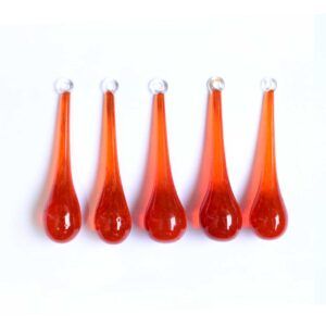 Esferas de Vidrio soplado color naranja
