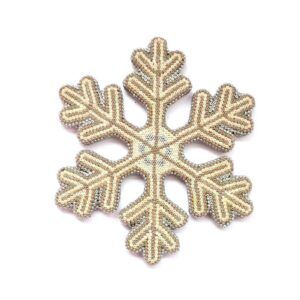 Copo de nieve en arte huichol - NAVIDAD