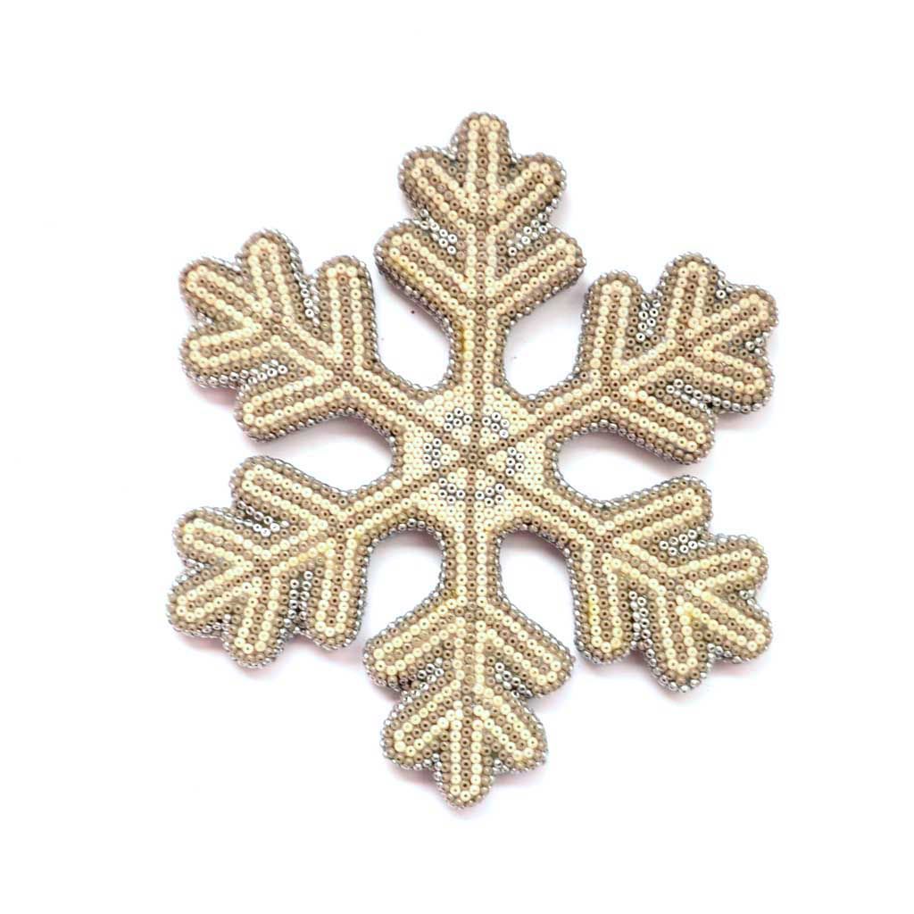 Copo de nieve en arte huichol - NAVIDAD