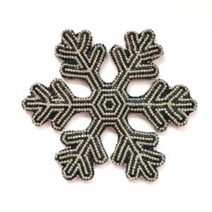Copo de nieve en arte huichol - NAVIDAD