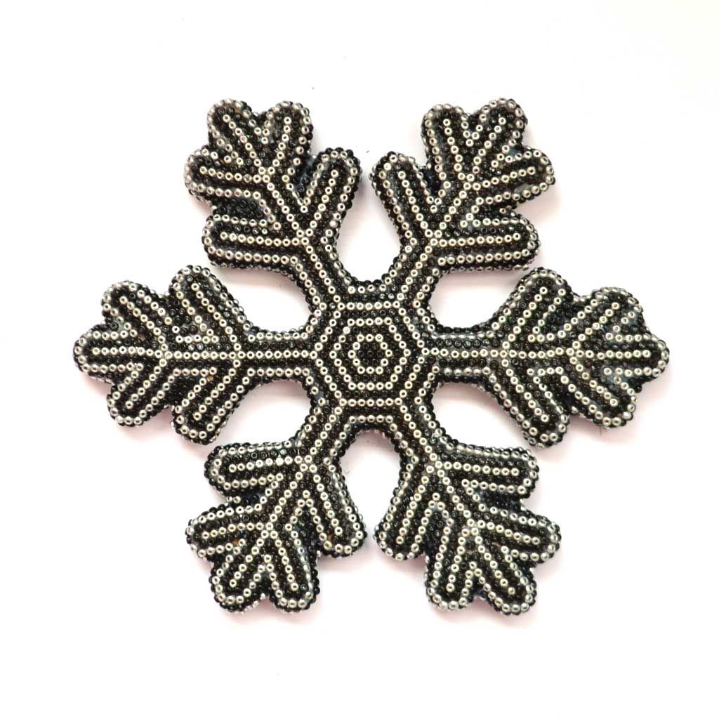Copo de nieve en arte huichol - NAVIDAD
